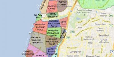 Tel Aviv wyk kaart