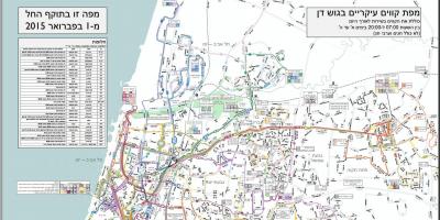 Sentrale bus stasie Tel Aviv kaart